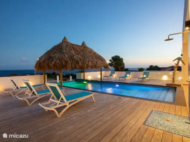 Villa met zeezicht en infinity pool huren in Curaçao, Banda Ariba (oost), Jan Thiel - villa TERRAS