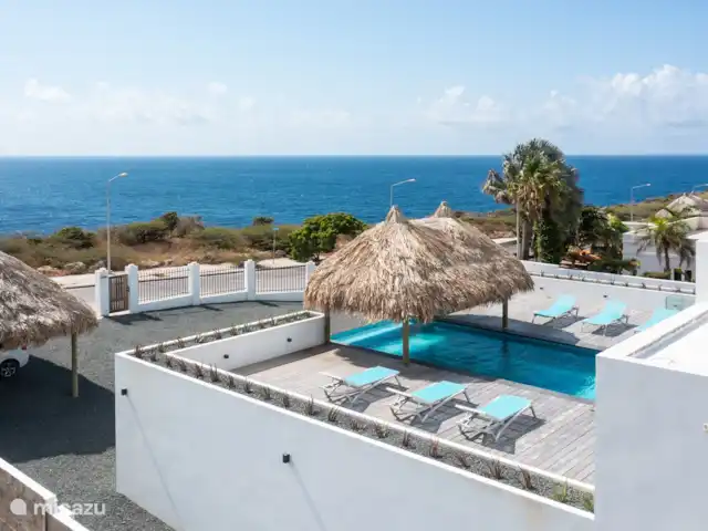 Villa met zeezicht en infinity pool huren in Curaçao, Banda Ariba (oost), Jan Thiel - villa TERRAS