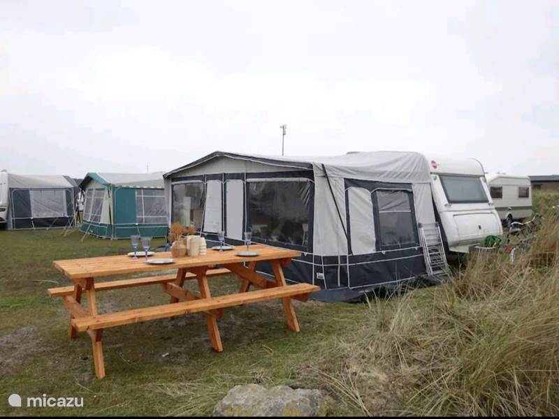 Maison de Vacances Pays-Bas, Ameland, Nes Mobil-home Caravane avec auvent au bord de la mer Ameland