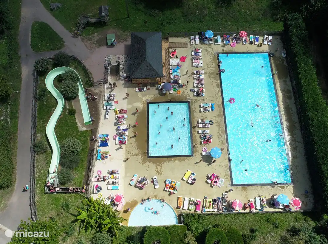 Vista superior de las piscinas