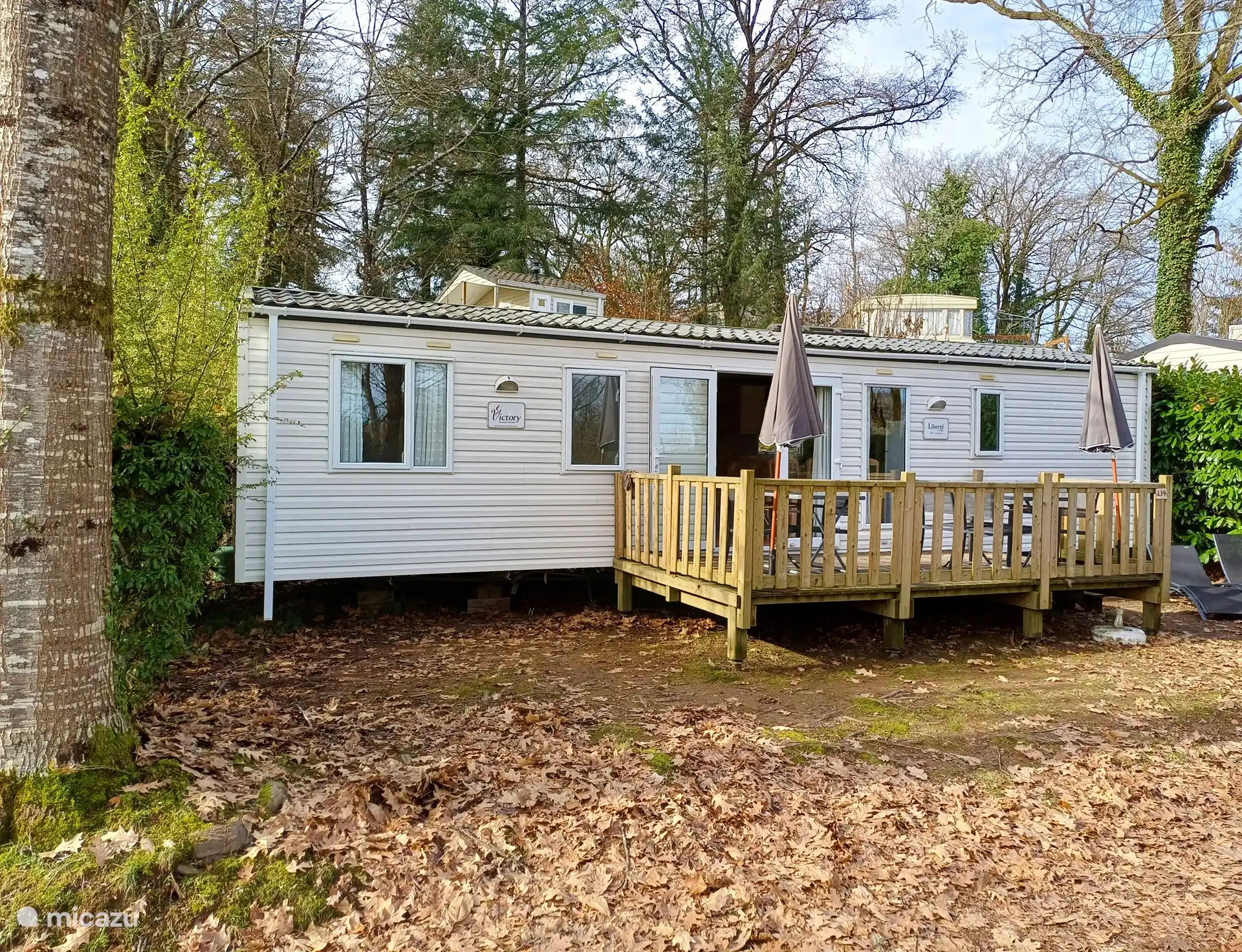 Vista lateral del Mobil Home