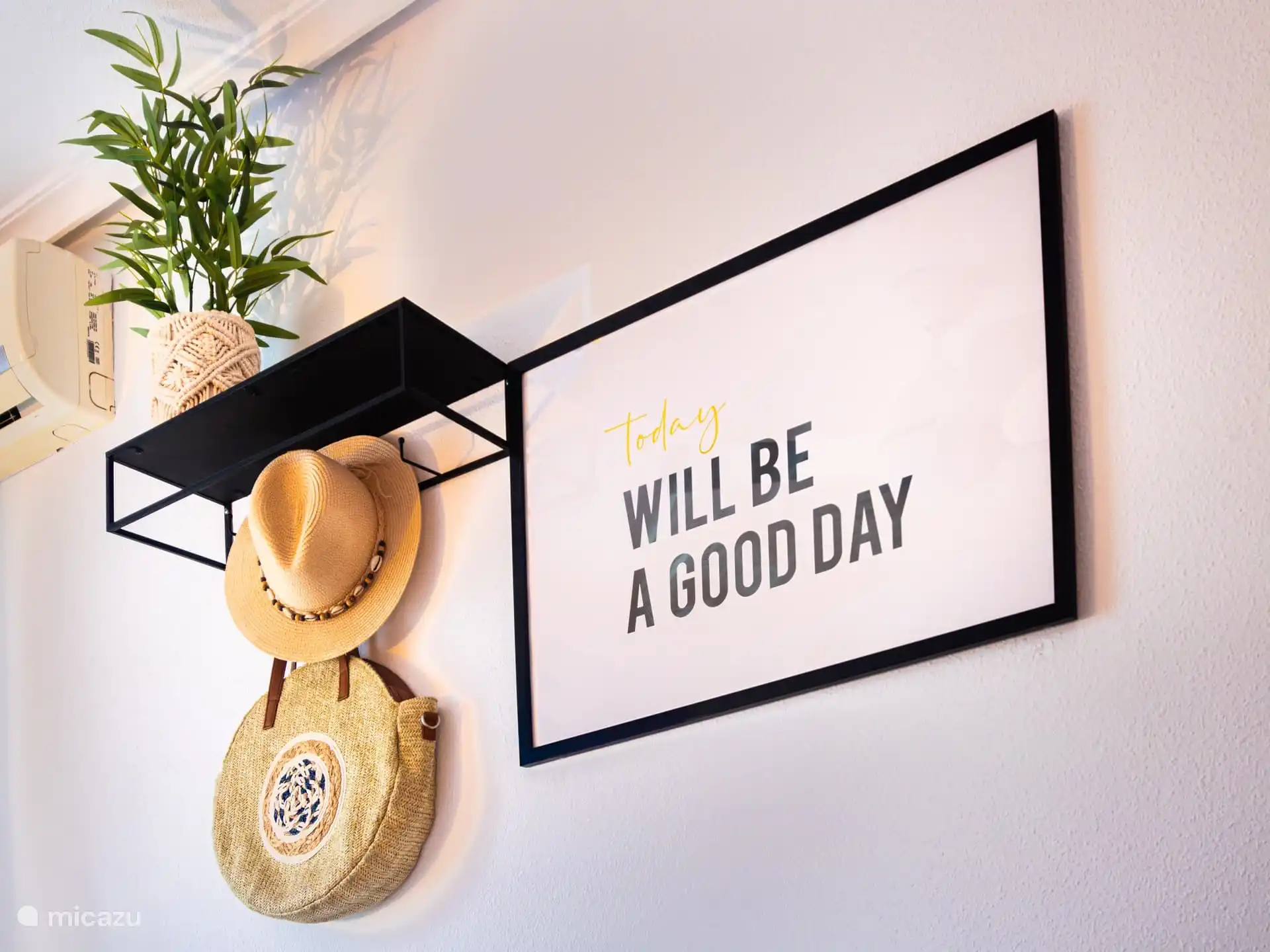 decoratie grote slaapkamer met airconditioning