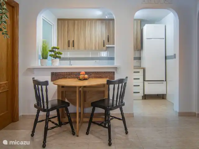 Amigos II à Veramar - playa 300m | Espagne, Costa de Almeria, Vera-Plage - appartement coin repas avec cuisine ouverte