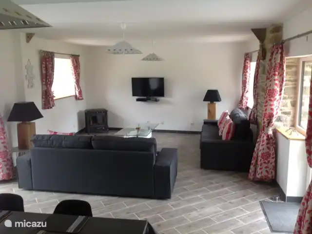 Casa Guerledan con piscina privada  en Francia, Morbihan, Saint-Aignan - casa rural / cabaña Sala de estar