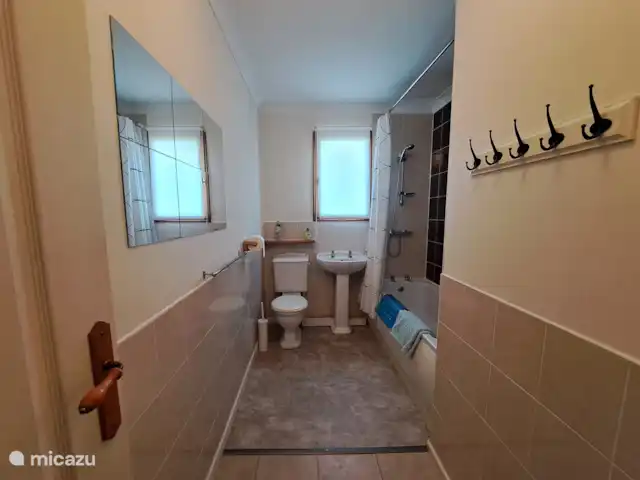 Location de Vacances France, Charente-Maritime, Saint-Pierre-de-Juillers, villa - Villa Hirondelles avec piscine privée Deuxième salle de bain avec baignoire et douche pleine grandeur