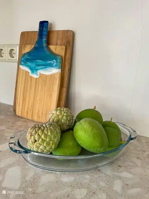 Fruta fresca del jardín.