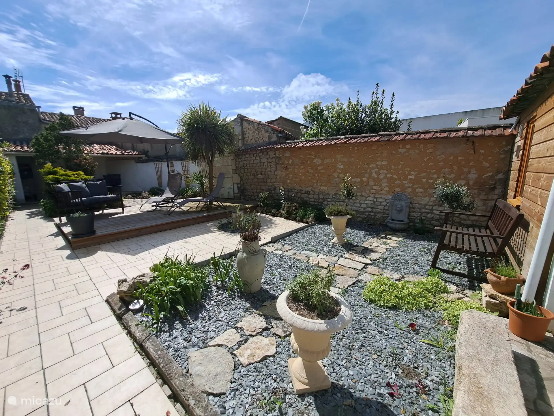 Private walled garden