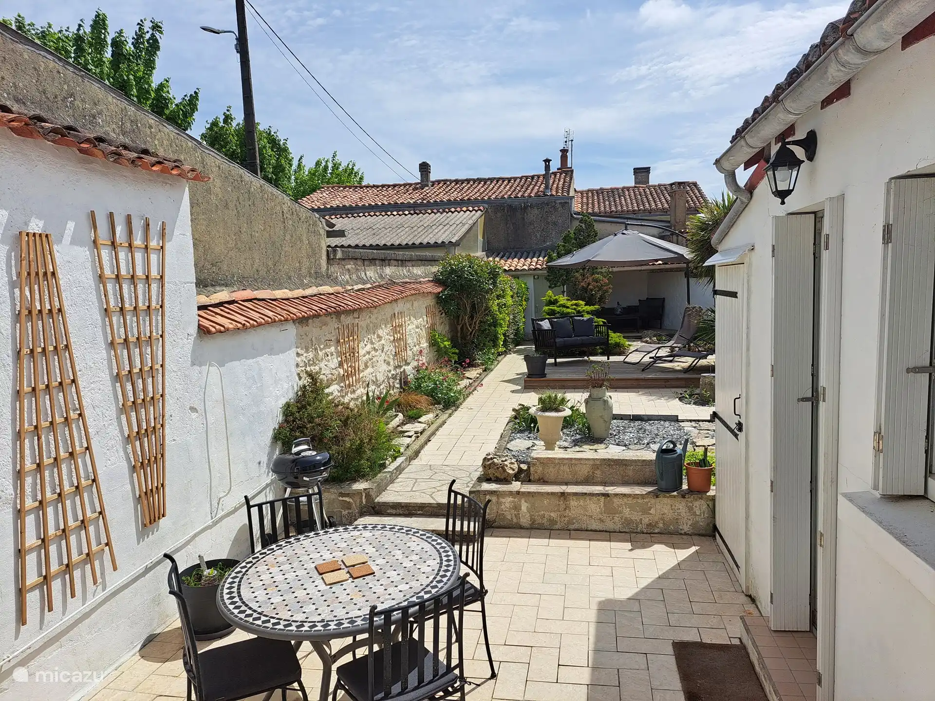 sunny terrace for outdoor dining