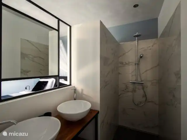 Maison forestière en bois | Pays-Bas, Brabant-Septentrional, Oosterhout - maison de vacances Salle de bain avec douche
