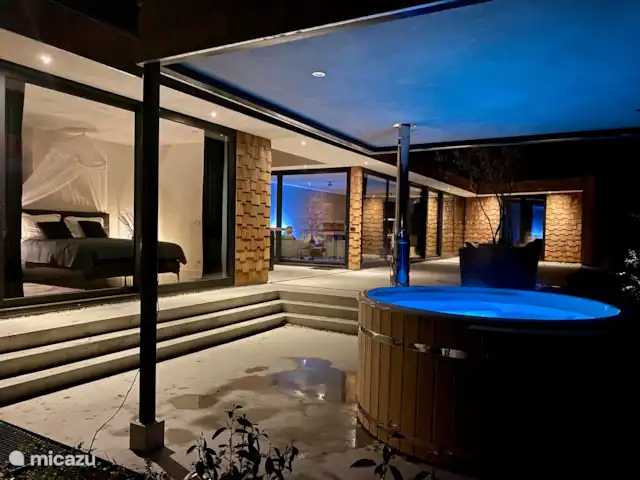 Maison forestière en bois | Pays-Bas, Brabant-Septentrional, Oosterhout - maison de vacances Terrasse avec bain à remous