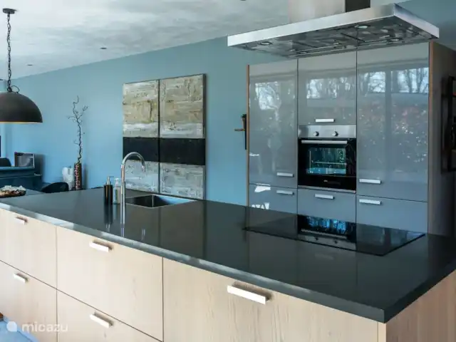 Maison forestière en bois | Pays-Bas, Brabant-Septentrional, Oosterhout - maison de vacances Cuisine moderne avec table à manger