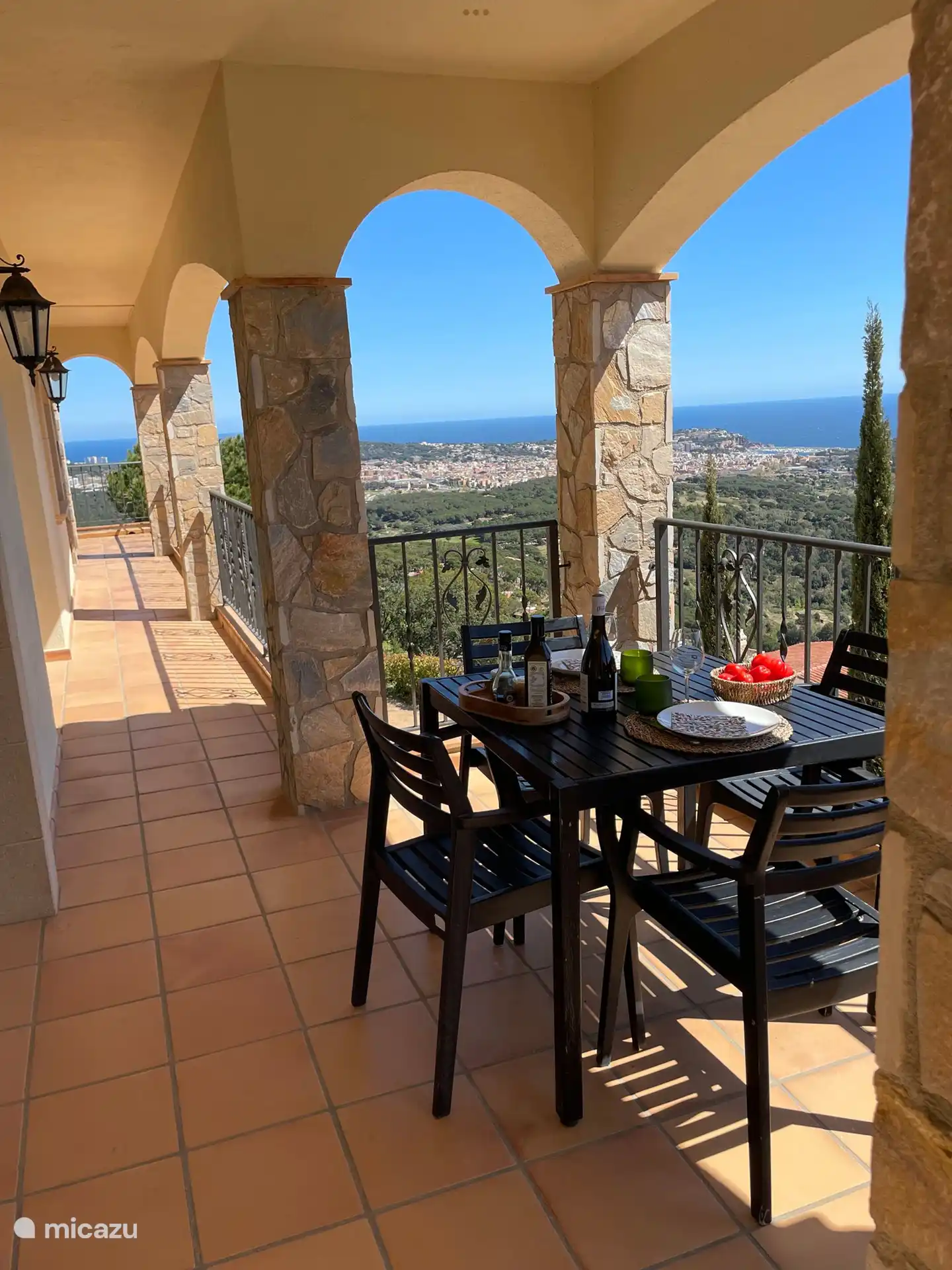 Seitenterrasse neben Küche und Wohn-/Esszimmer