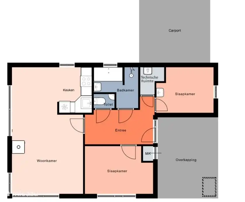 Grundriss und Aufteilung des Hauses
