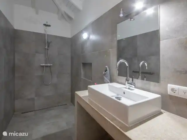 Location de Vacances Curaçao, Banda Ariba (est), Vista Royal, appartement - Appartement Mike Salle de bain spacieuse et luxueuse avec douche, lavabo et toilettes