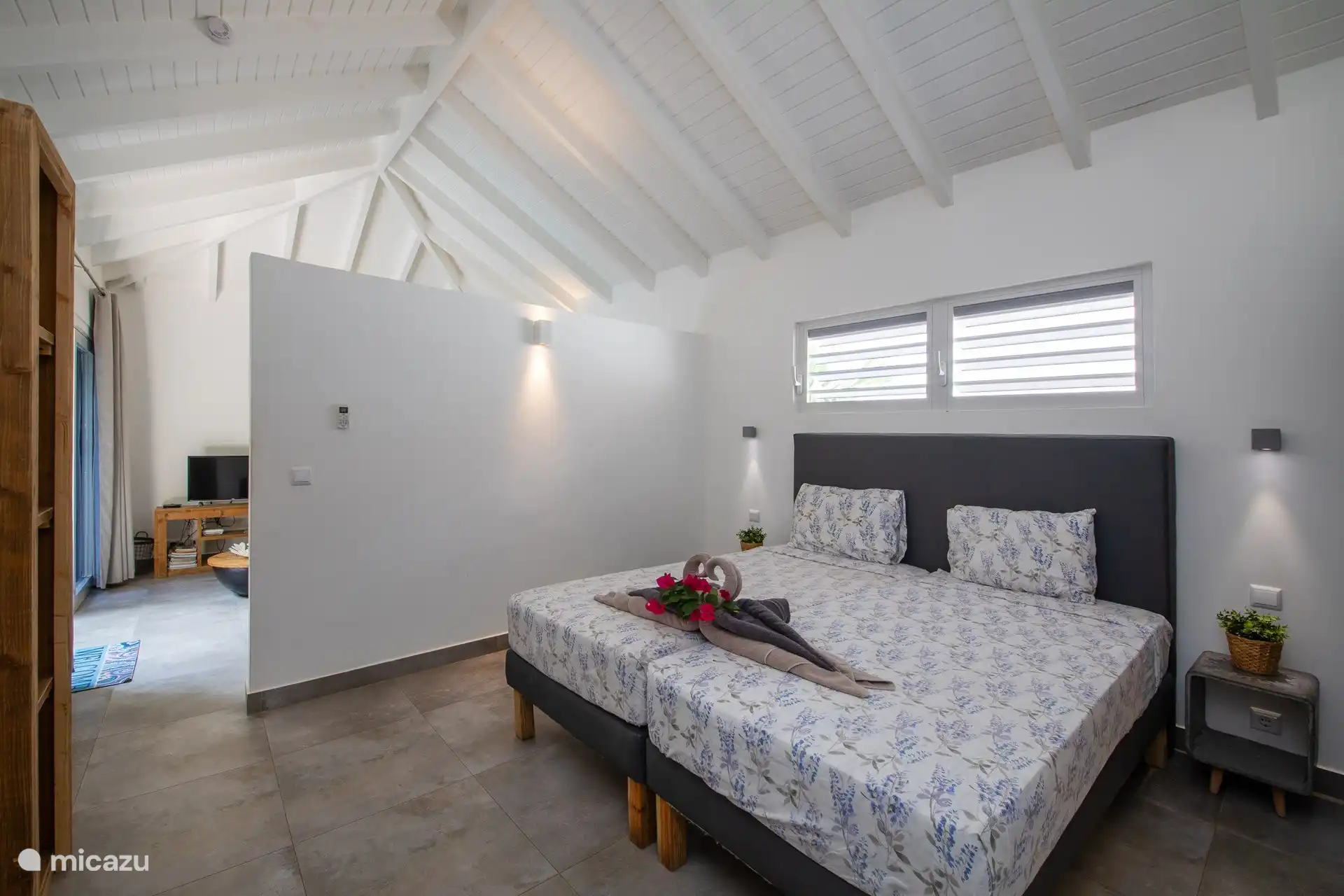 Beautiful, spacious bedroom.