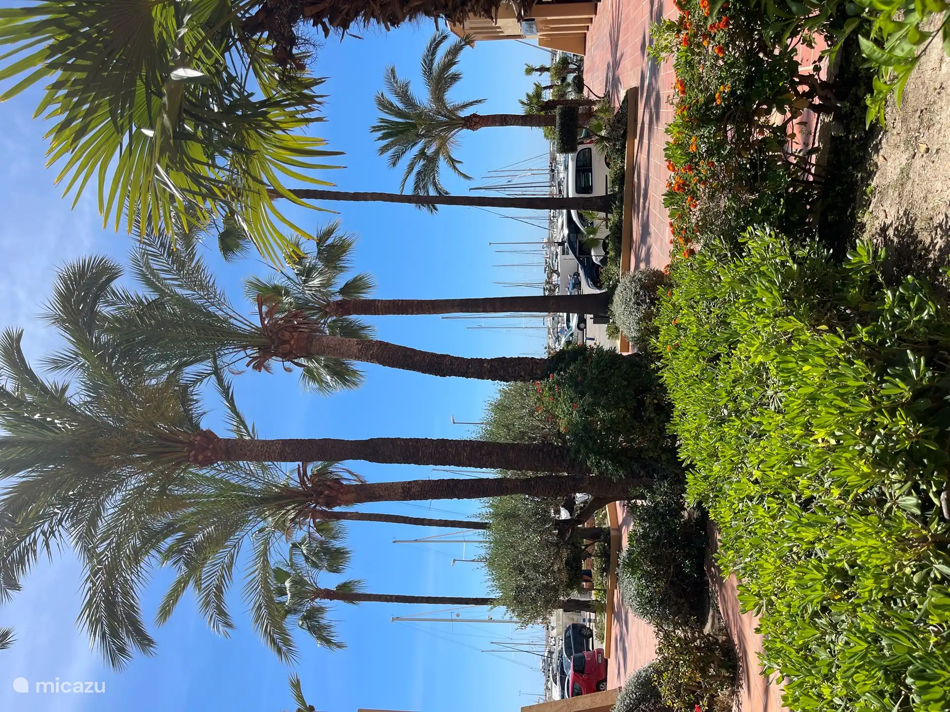 Vue du complexe sur le port de plaisance.