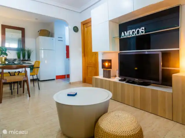 Amigos I à Veramar - playa 300m | Espagne, Costa de Almeria, Vera-Plage - appartement Salon, cuisine et salle à manger.