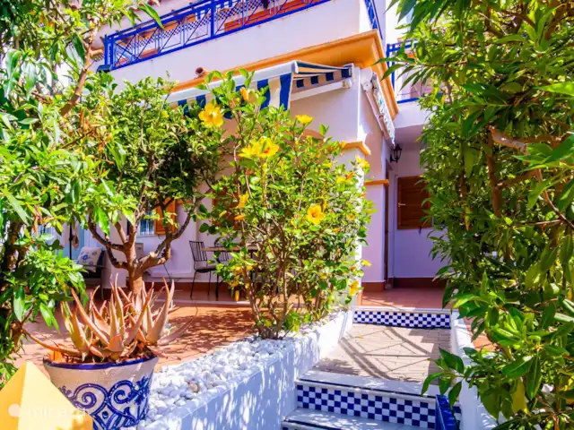 Amigos I à Veramar - playa 300m | Espagne, Costa de Almeria, Vera-Plage - appartement Entrée de l’appartement et du jardin