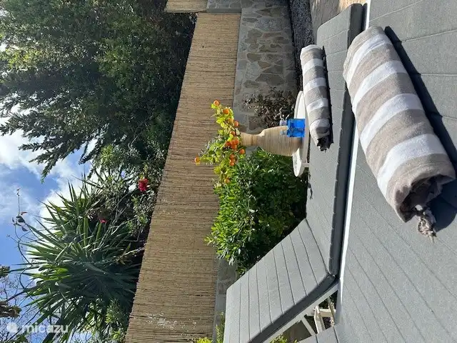 Fijne luxe ligbedden om in de zon te genieten.
