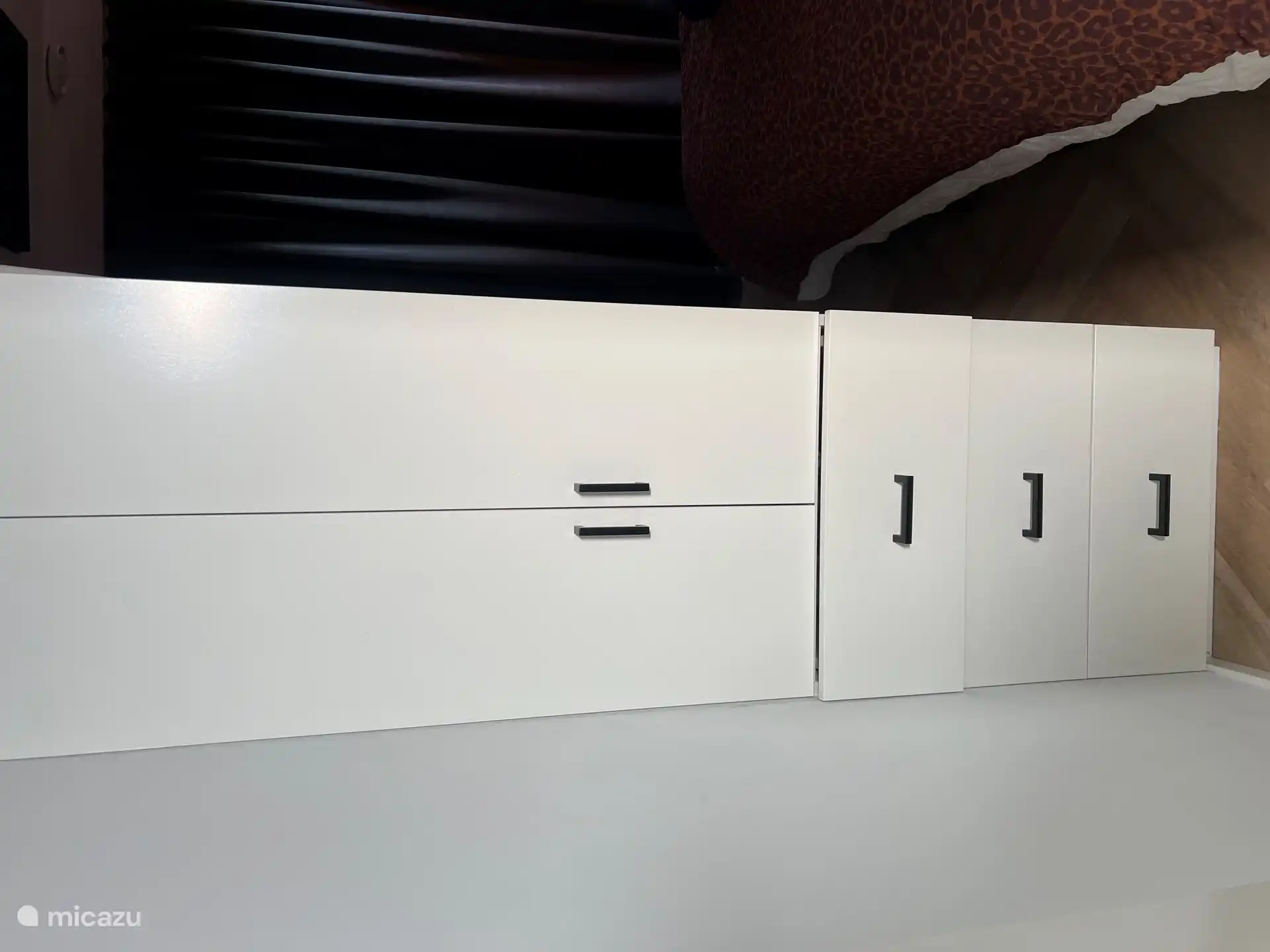 Storage space in the bedroom on the ground floor 