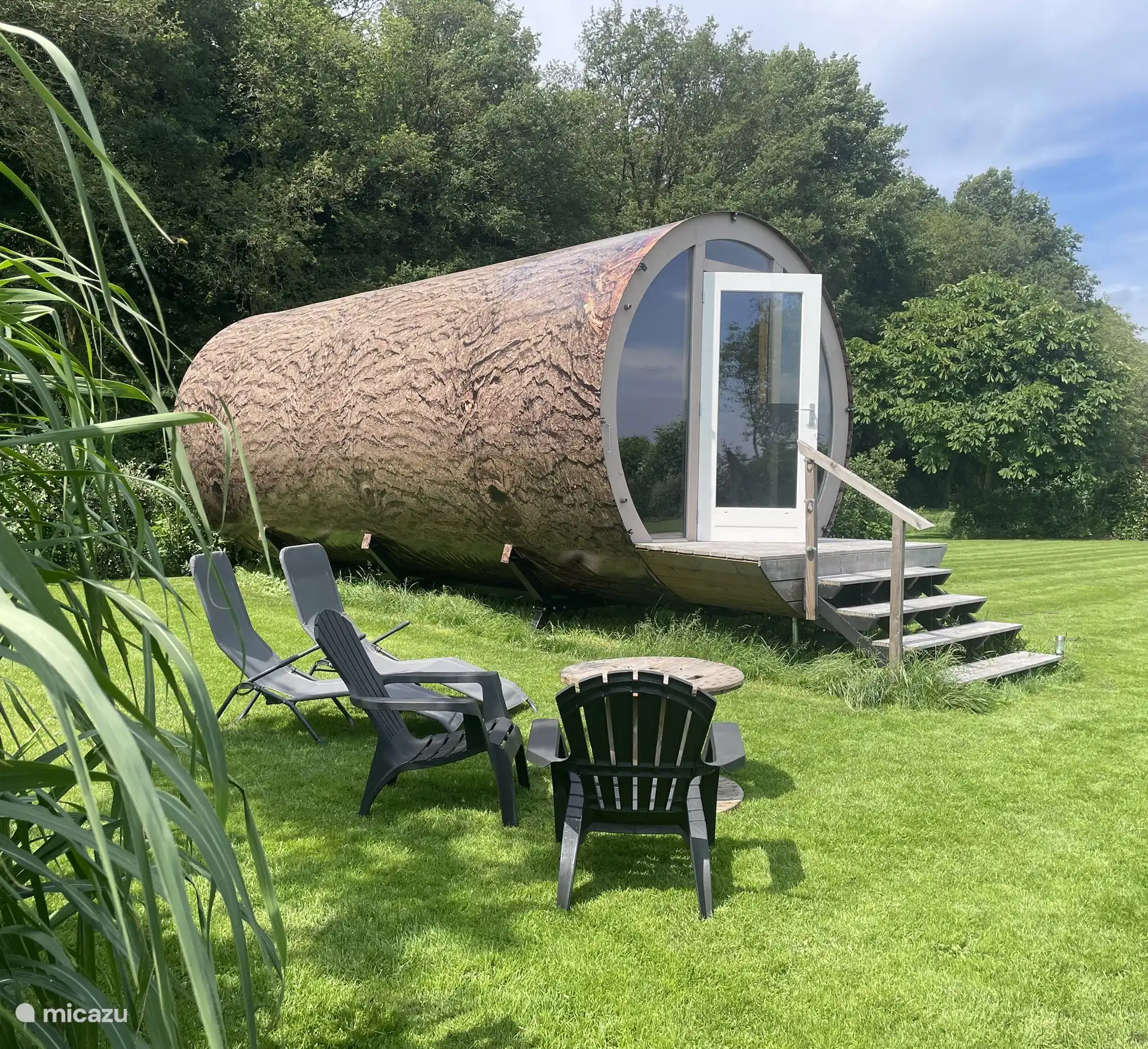 tiny house huren in Meppel, Drenthe, Nederland - Eco-lodge de Droomstam