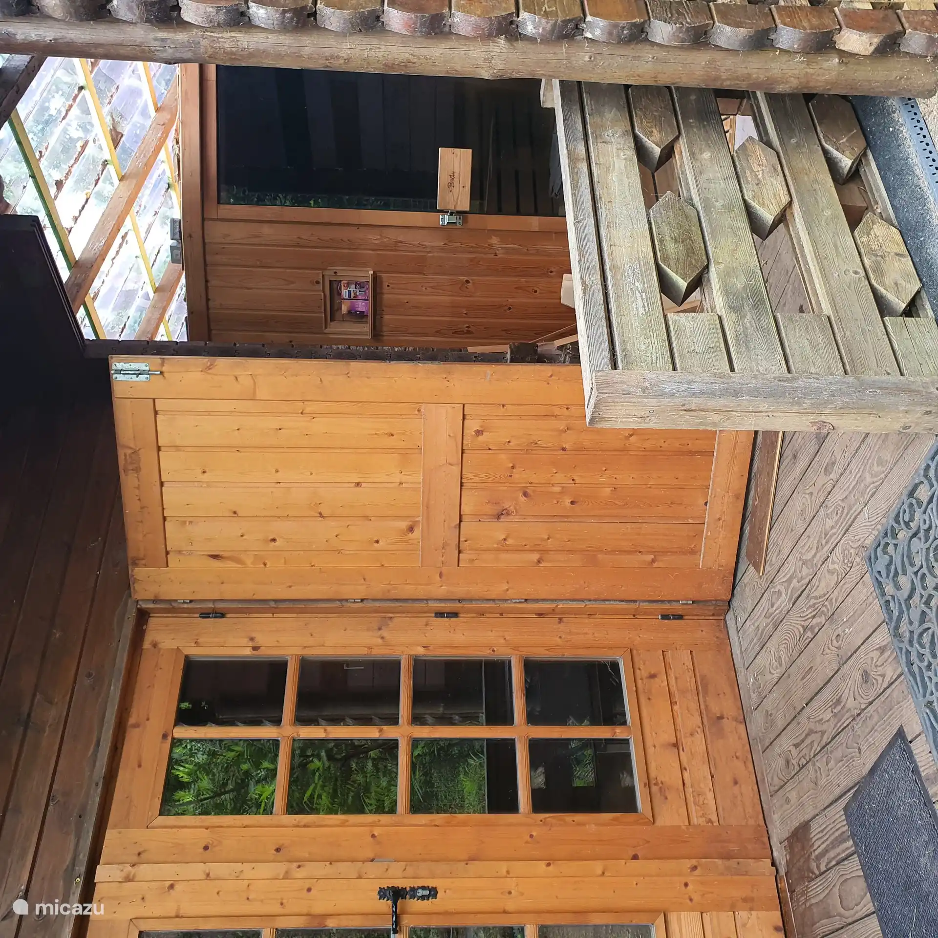 La sauna desde la terraza