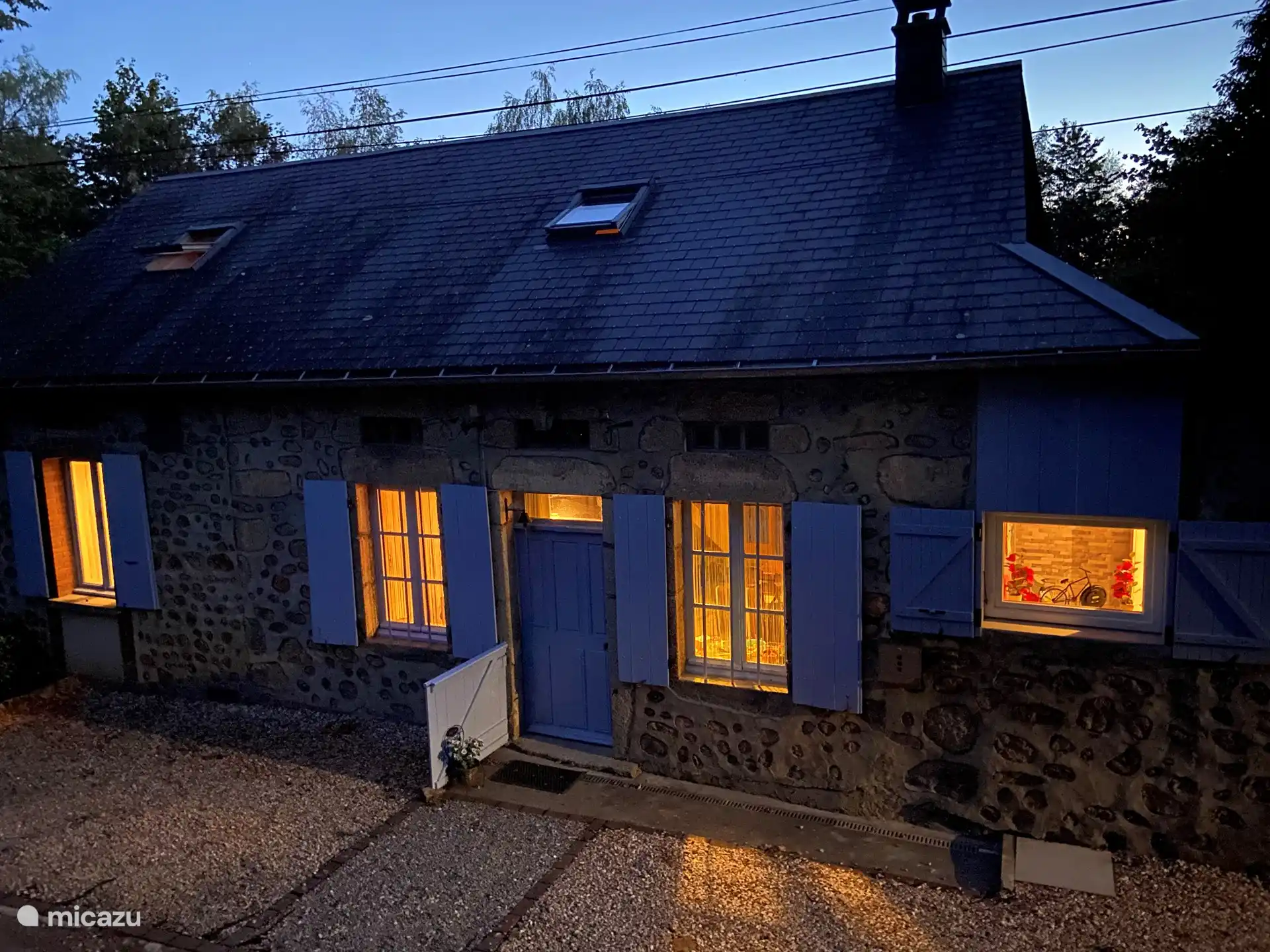 Gite la Fiole in de avond