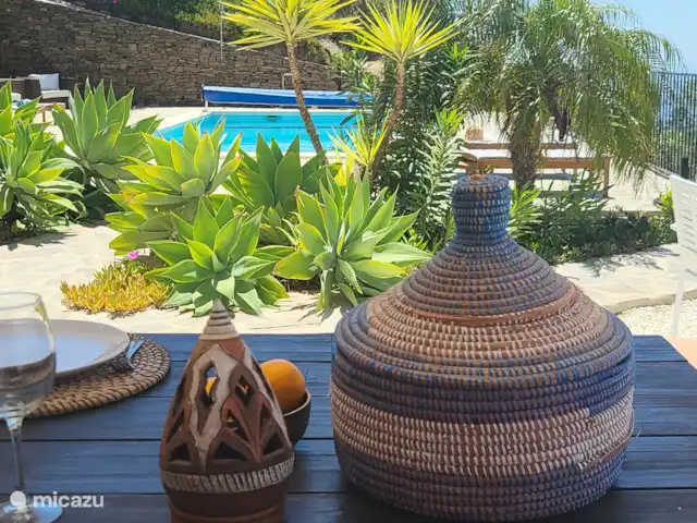 Casa Pajaros avec PISCINE & JACUZZI | Espagne, Costa del Sol, Sayalonga - villa Grande table à manger pour 8 personnes