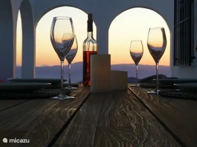 Casa Pajaros avec PISCINE & JACUZZI | Espagne, Costa del Sol, Sayalonga - villa Dîner confortable jusque tard dans la soirée.