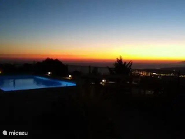 Casa Pajaros avec PISCINE & JACUZZI | Espagne, Costa del Sol, Sayalonga - villa Vue du soir
