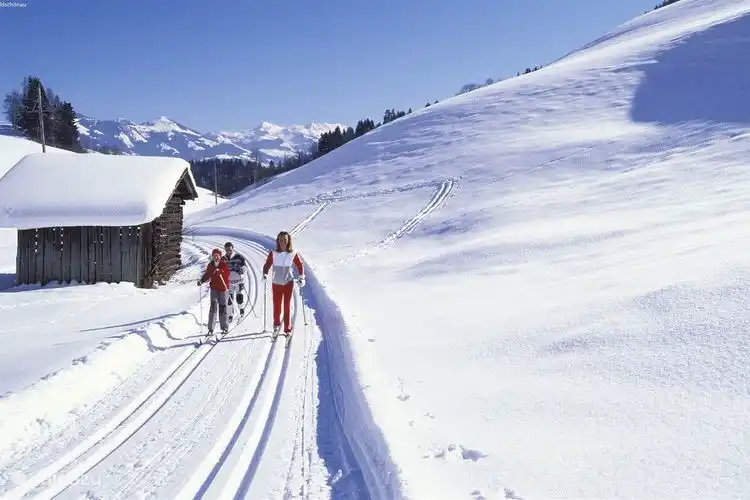Neben dem Skifahren können Sie hier auch Langlaufen genießen