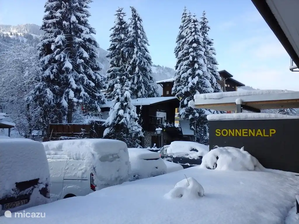 Winter 2017 Blick aus dem Wohnzimmer