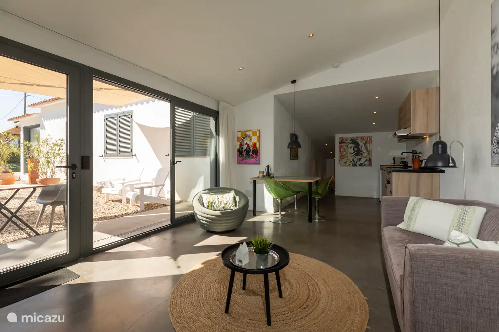 Nice armchair and design sofa