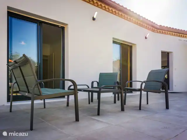 Merlote en Francia, Lot, Fontanes  - casa vacacional Salón situado en la terraza