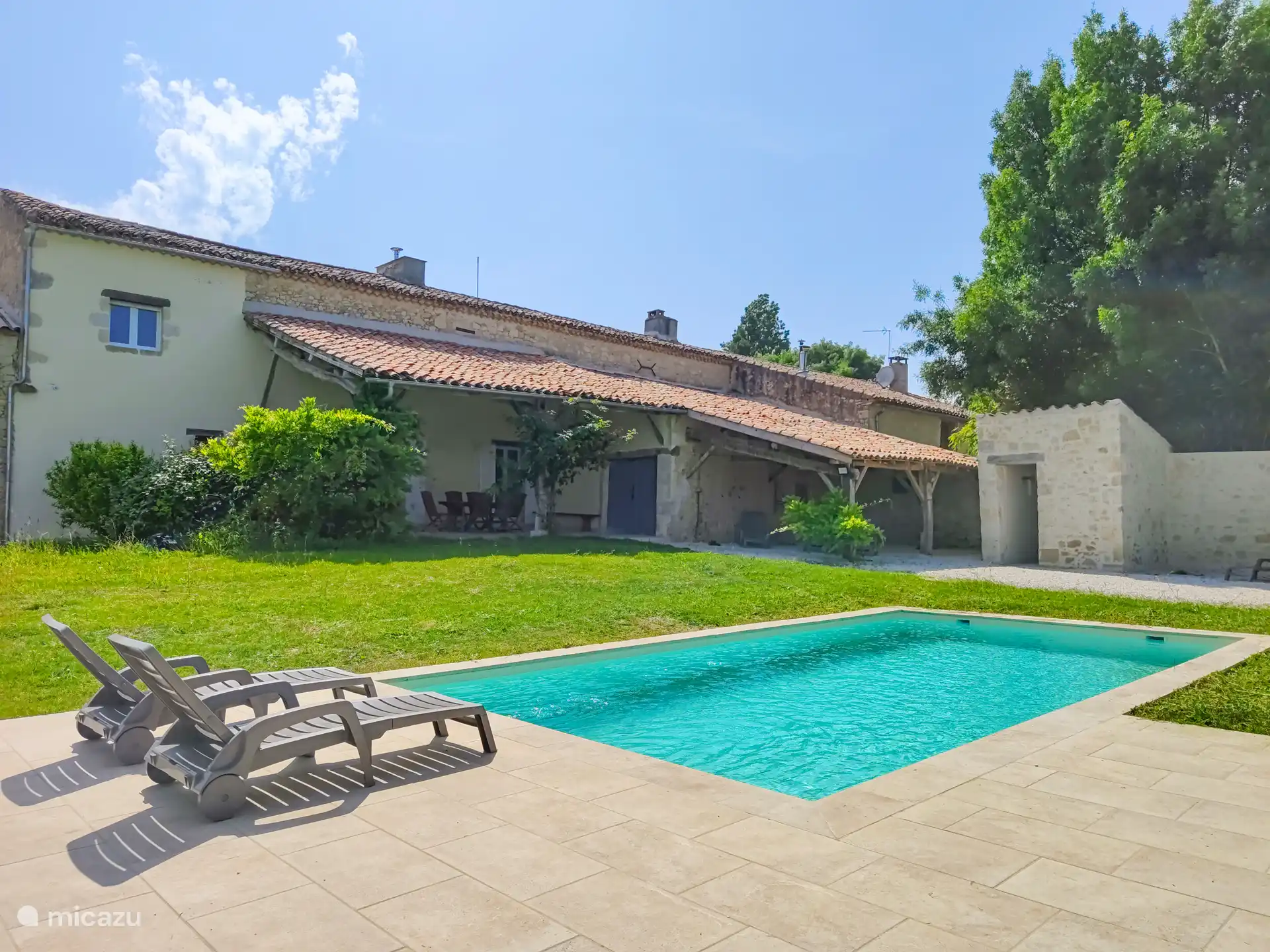 manor / castle in France, Gers, Condom – Gite Le Solquirit - view and pool