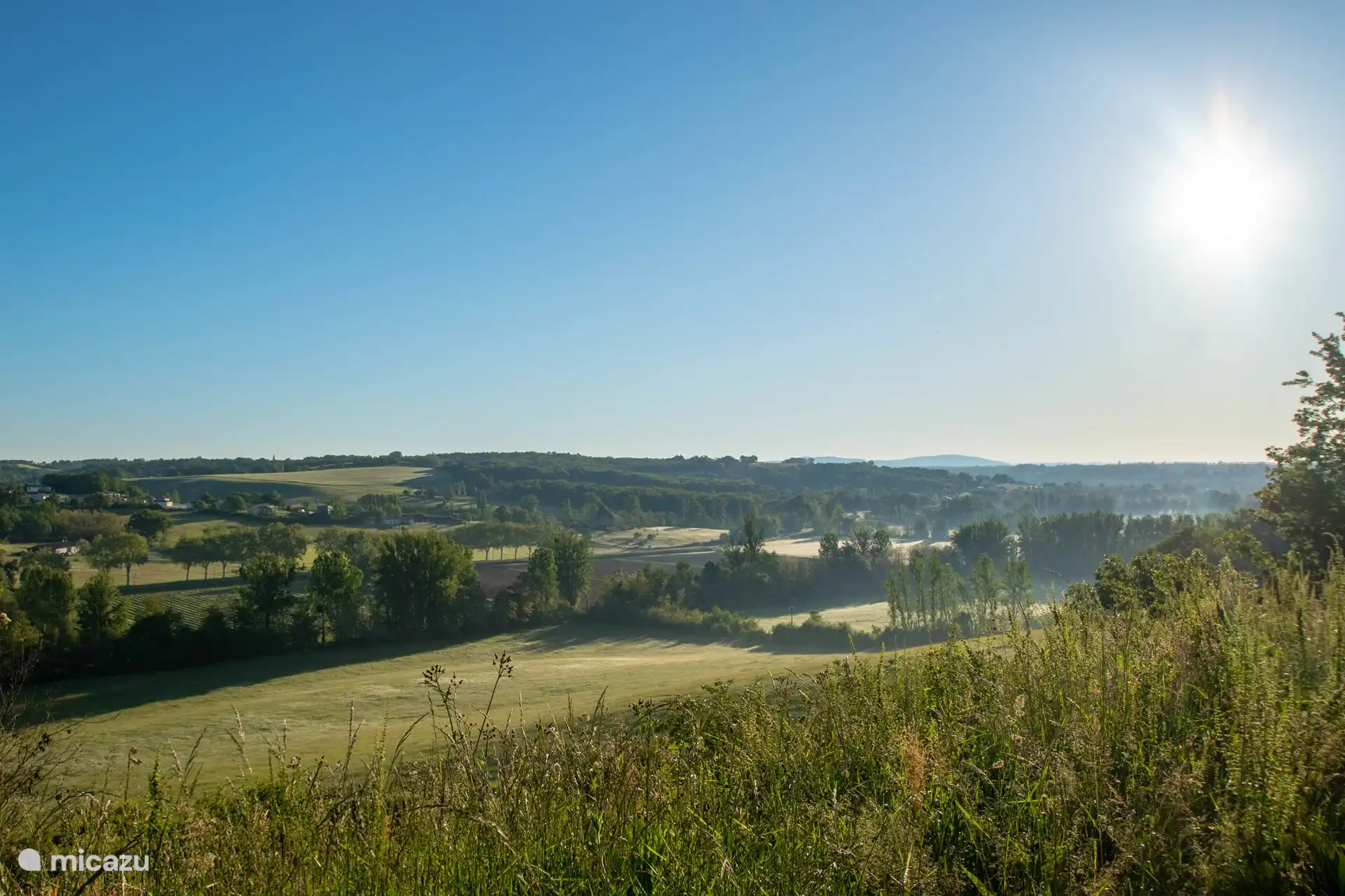 Beautiful views of the valley and hills