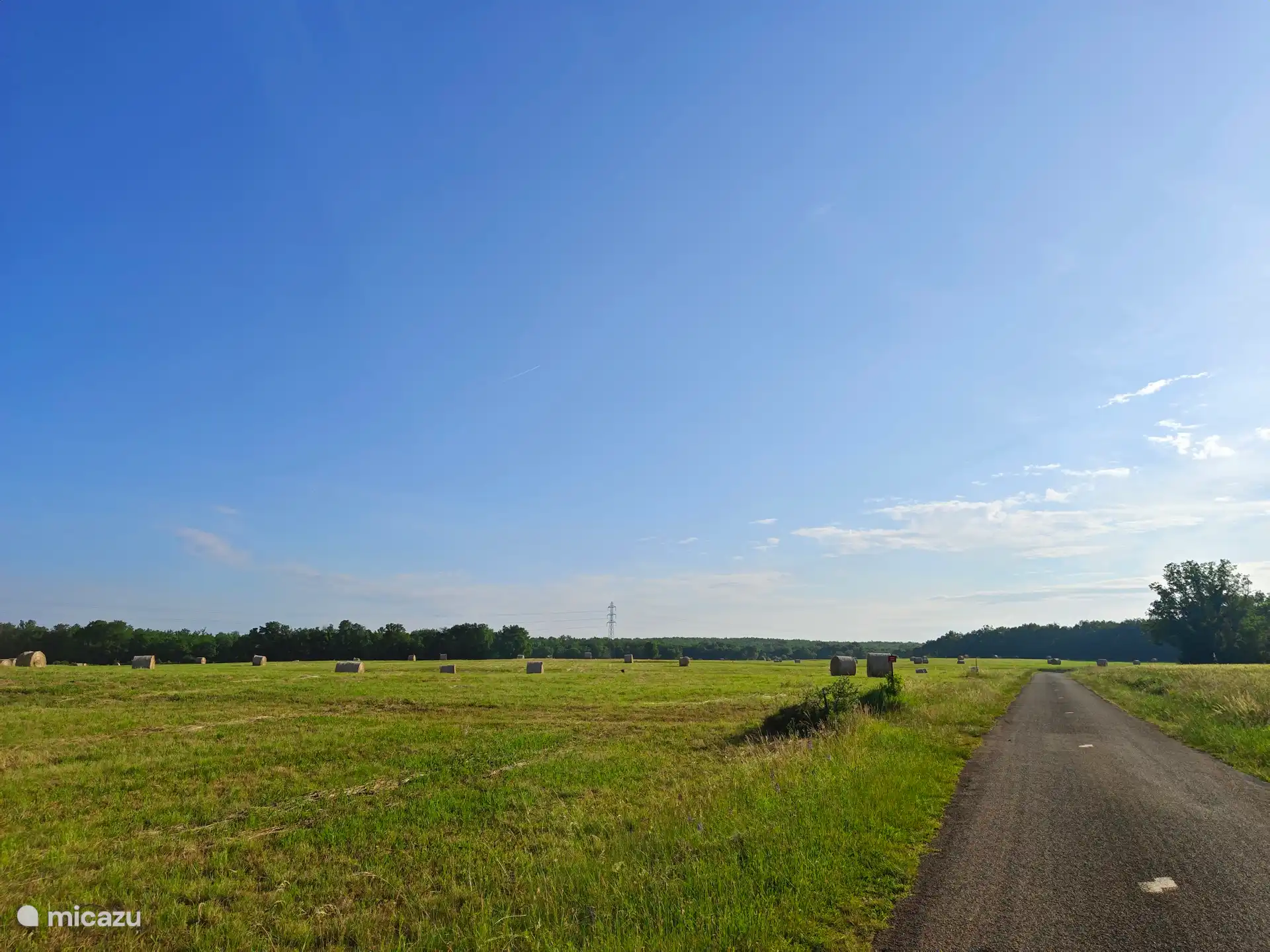 Uitzicht vanaf het veld