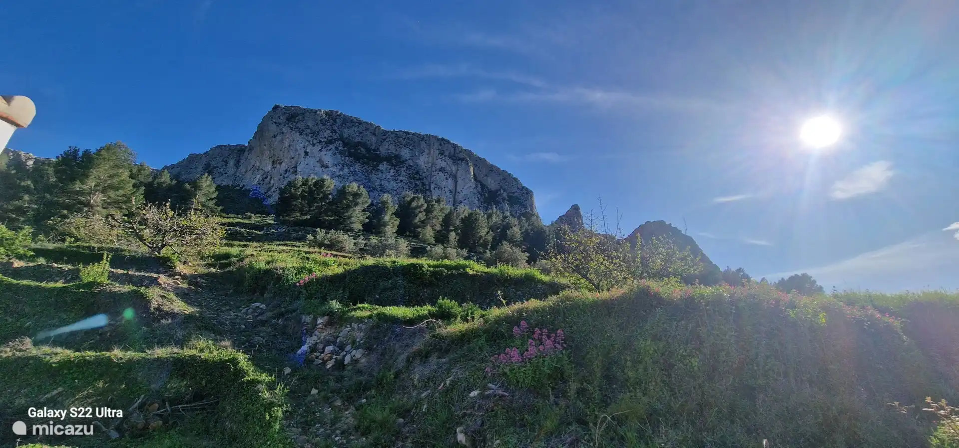 Blick auf die wunderschöne Natur