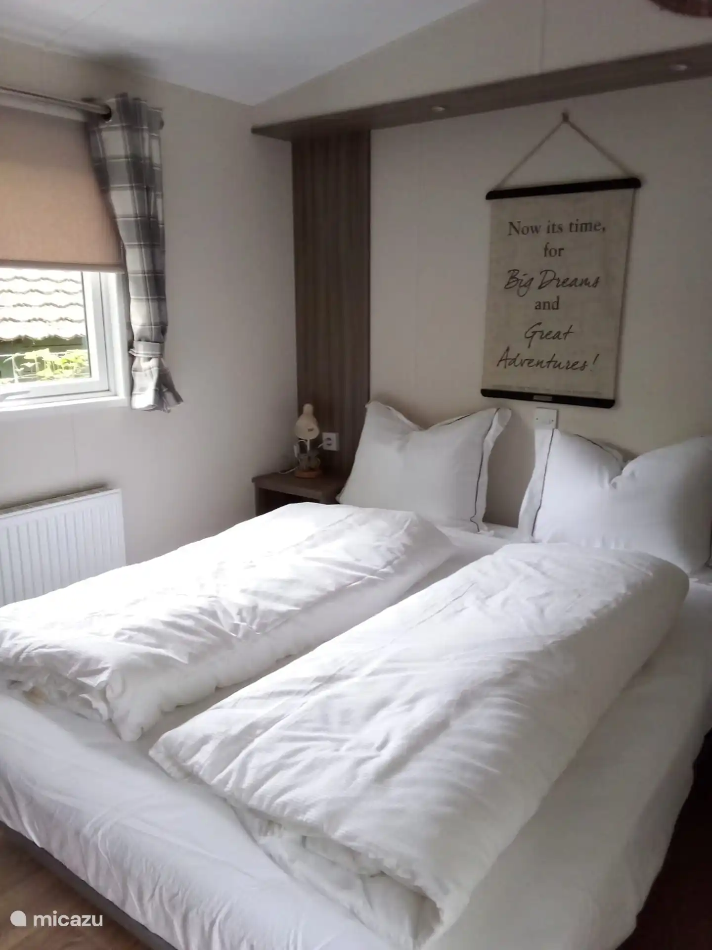 Slaapkamer 1 met tweepersoonsbed,
