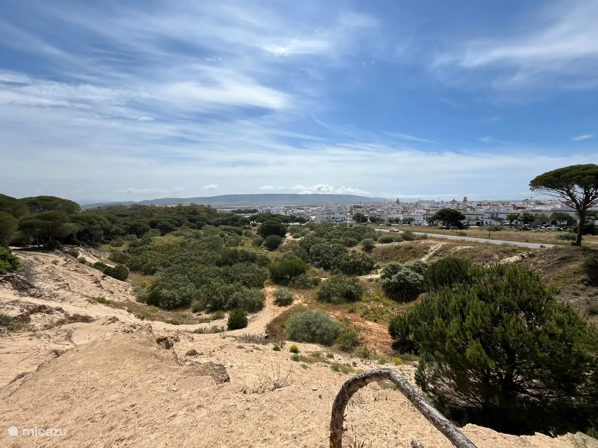 Dies ist der Blick von den Dünen direkt hinter Barbate. Diese Dünen sind 5-10 Gehminuten vom Haus entfernt.