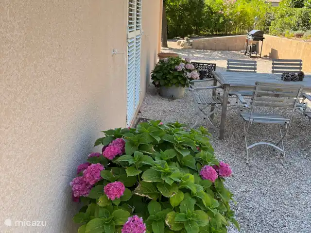 Lavande en Francia, Var, Nans-les-Pins - casa vacacional Terraza lateral