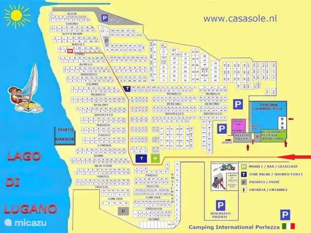 Chalet Casa Sole Porlezza en Italia, Lagos italianos, Porlezza - chalet El chalet es el tercer chalet desde el agua. Otras instalaciones se encuentran a poca distancia.