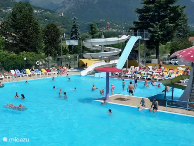Chalet Casa Sole Porlezza en Italia, Lagos italianos, Porlezza - chalet Piscina en el camping con varios toboganes (abierta desde mediados de junio hasta mediados de septiembre)