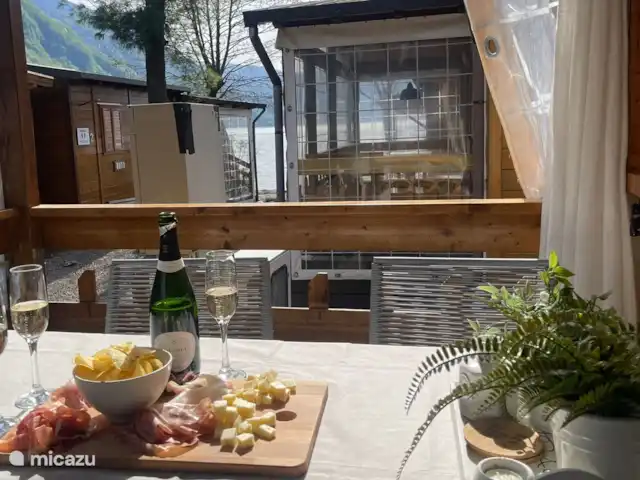 Chalet Casa Sole Porlezza en Italia, Lagos italianos, Porlezza - chalet La terraza con vistas a los Alpes y al agua