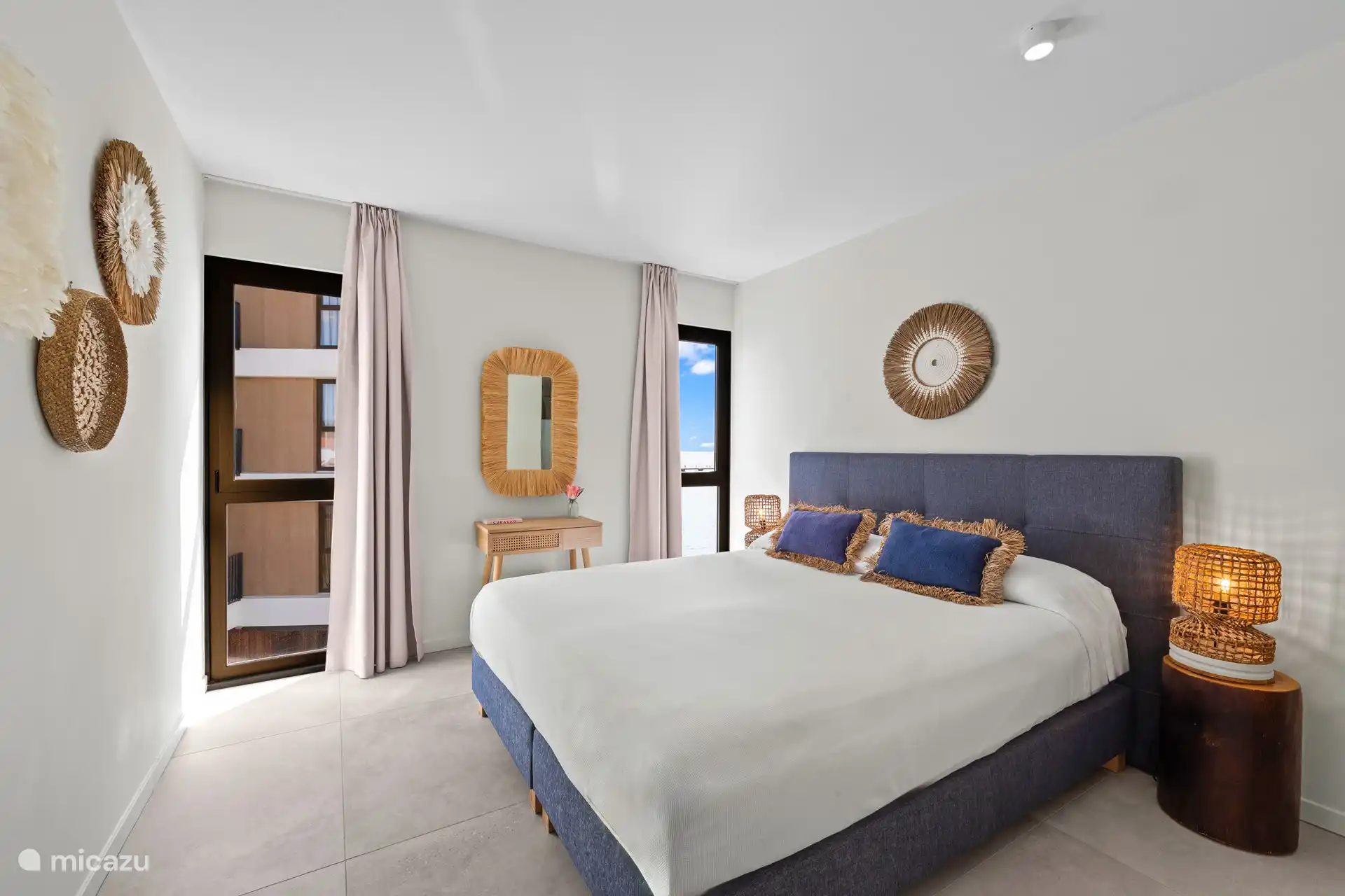 Master bedroom with a/c and ensuite bathroom