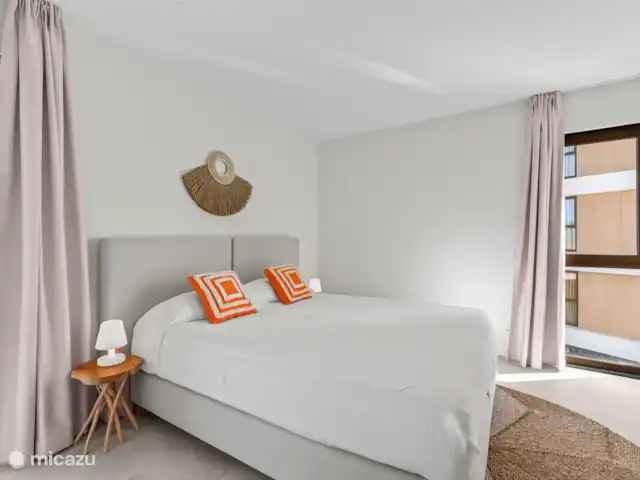 The Wharf 7E, appartement citadin de luxe | Curaçao, Curaçao-Centre, Willemstad - appartement Chambre 2 avec climatisation et salle de bain