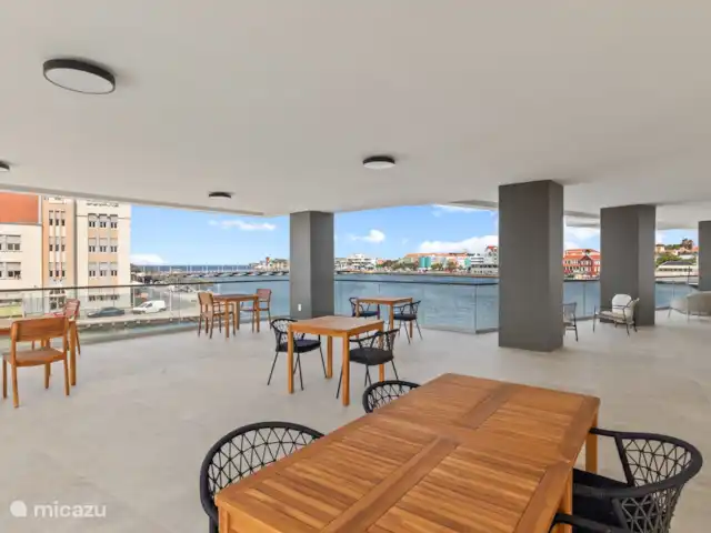 The Wharf 7E, appartement citadin de luxe | Curaçao, Curaçao-Centre, Willemstad - appartement Salon partagé
