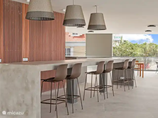 The Wharf 7E, appartement citadin de luxe | Curaçao, Curaçao-Centre, Willemstad - appartement Salon partagé