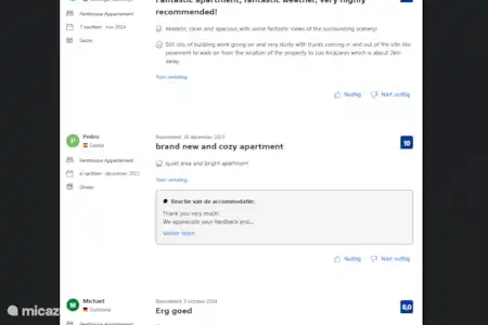 Les avis de Booking et Airbnb sont super !