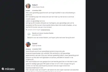 Les avis de Booking et Airbnb sont super !